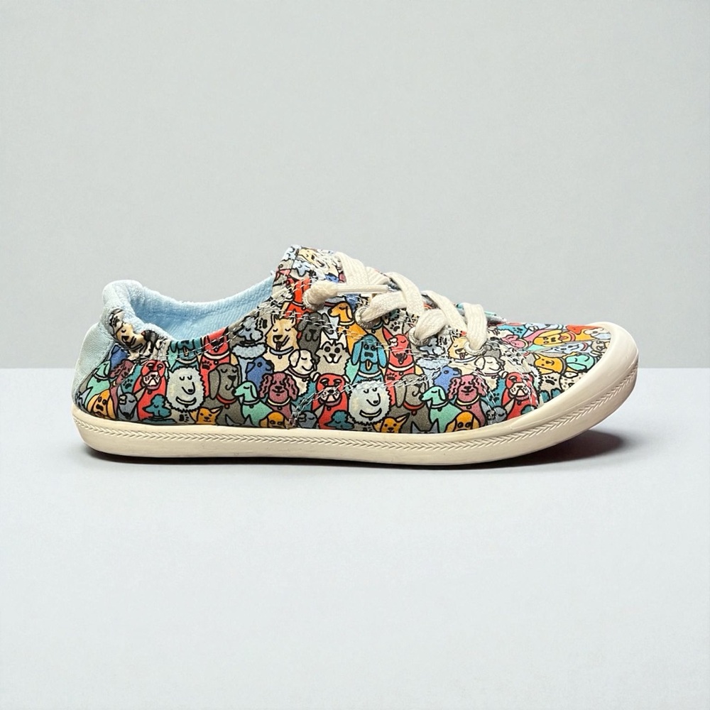 Bobs Beach Bingo-Woof Pack Bobs for Dogs and Cats Casual Sneakers. Size 7